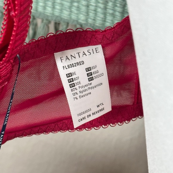 Fantasie | NWT Ruby red lace Estelle bra with side support - Picture 3 of 13